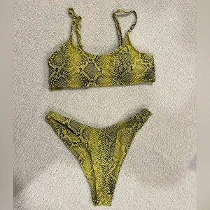 Snake Print Bikini Set